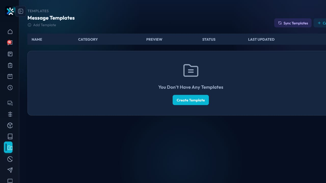 CodeEra message templates workspace inside Chataman